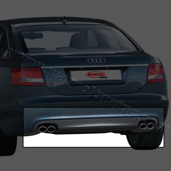 Rear Bumper Spoiler Diffuser  AUDI A6 C6 #010712 - Image 1