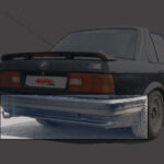 Rear Bumper Spoiler BMW E30 FACELIFT #020105