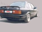Rear Bumper Spoiler BMW E30 FACELIFT #020105 - Image 2