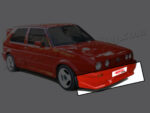 спойлер за предна броня за VW Golf II с тясна броня №200117