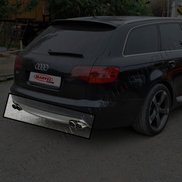 ДИФУЗЬОР ЗА ЗАДНА БРОНЯ ТИП S6 ЗА AUDI A6 C6 КОМБИ №010727 - Image 1