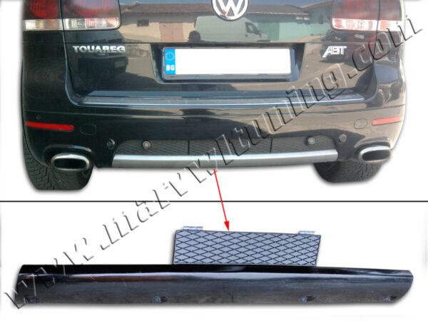 Rear bumper hitch hook cover cap Touareg R50 #201808 - Image 1