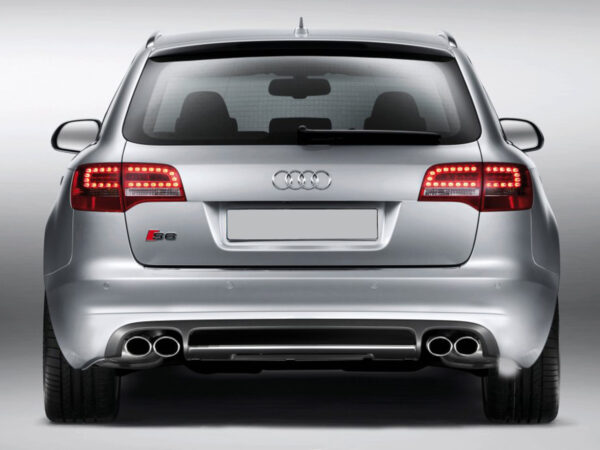 Rear Bumper Spoiler Diffuser AUDI A6 C6 Facelift #010729 - Image 2