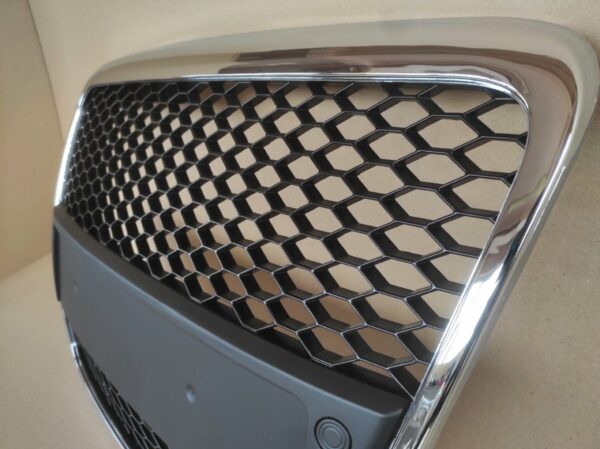 Тунинг решетка (маска) ХРОМ НИКЕЛ тип RS6 за Audi A6 C6 4F 2004- 2008 - Image 5