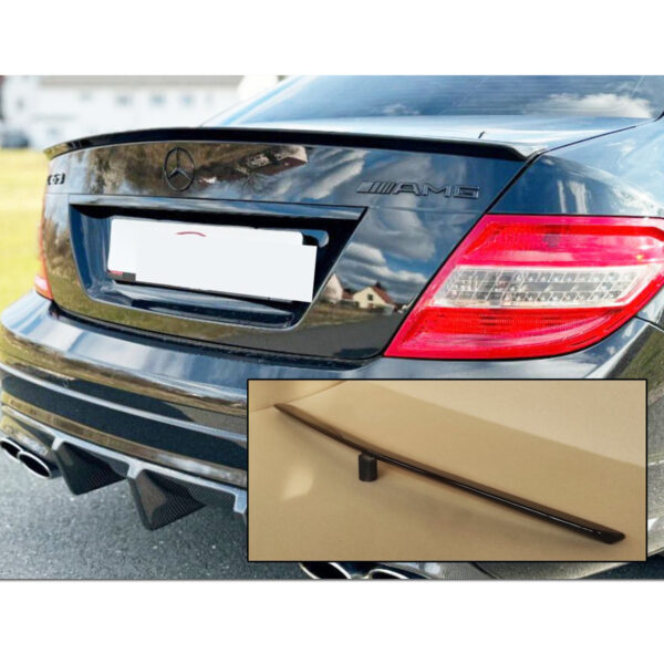 ЛИП СПОЙЛЕР тип AMG C63 Мерцедес Mercedes W204 C class - ЧЕРЕН ЛАК - Image 1