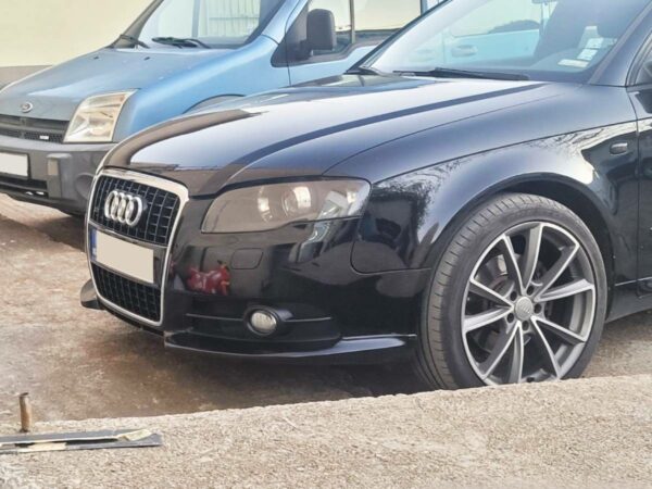 Сплитери (тунинг добавки) за предна броня Audi A4 B7 S line / S4 - Image 4